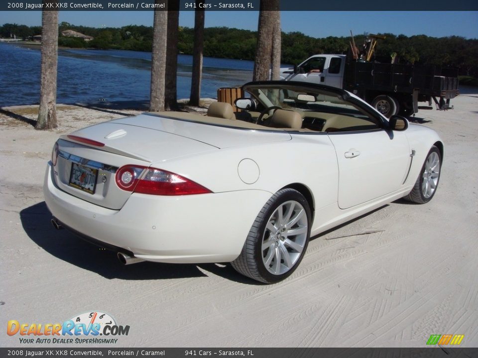 2008 Jaguar XK XK8 Convertible Porcelain / Caramel Photo #7