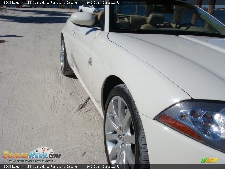 2008 Jaguar XK XK8 Convertible Porcelain / Caramel Photo #9