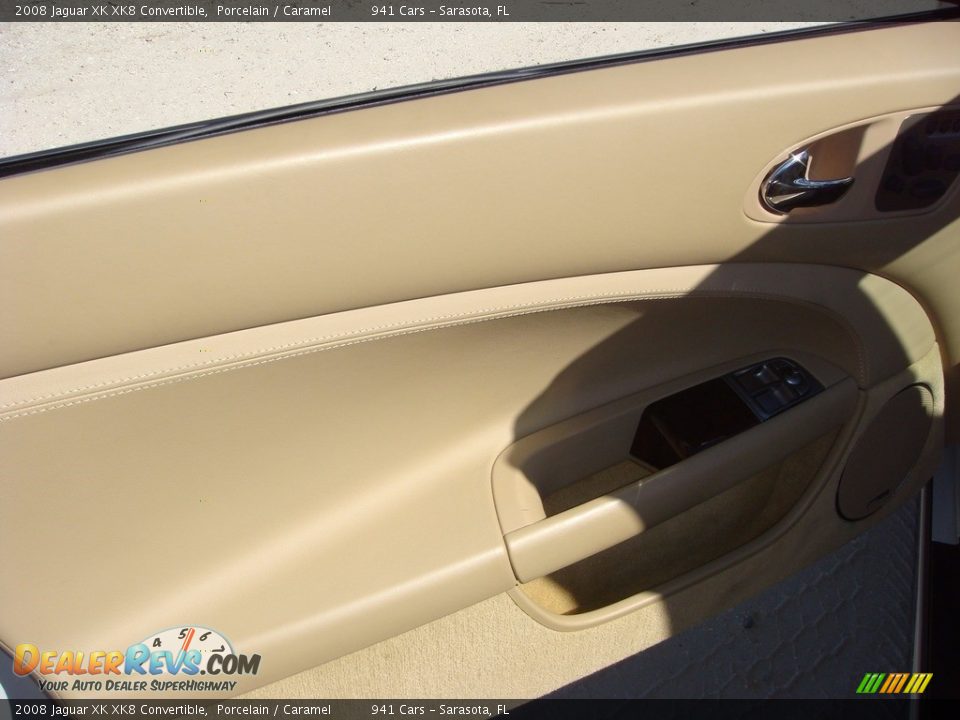 2008 Jaguar XK XK8 Convertible Porcelain / Caramel Photo #13