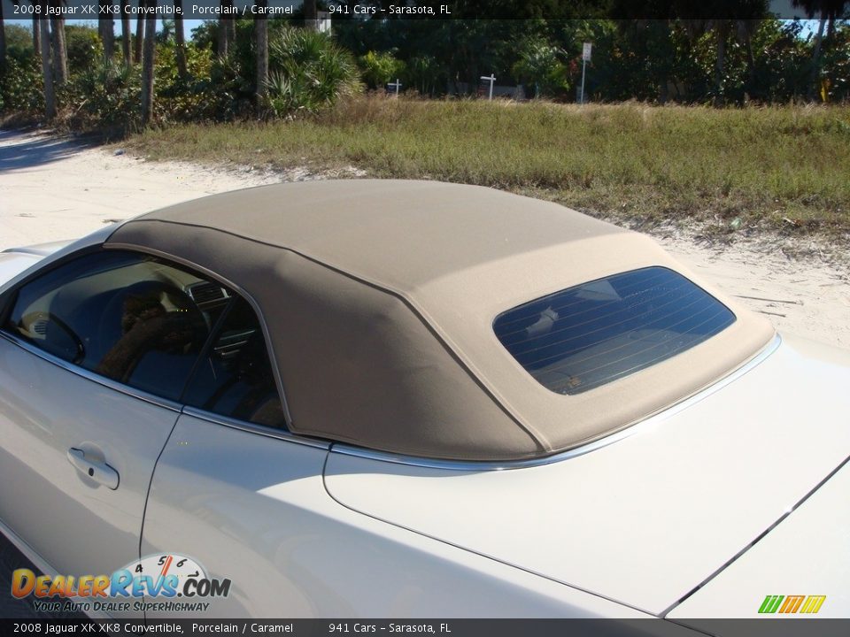 2008 Jaguar XK XK8 Convertible Porcelain / Caramel Photo #26