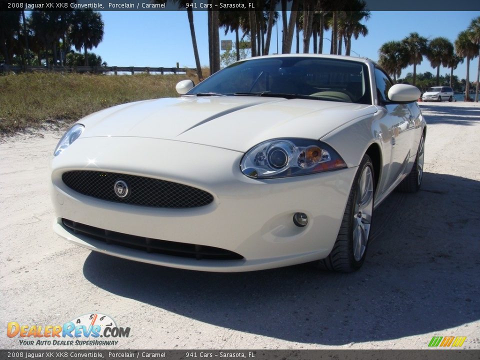 2008 Jaguar XK XK8 Convertible Porcelain / Caramel Photo #30