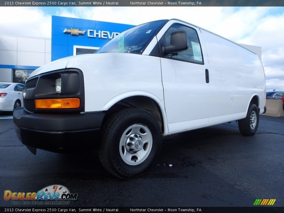 2013 Chevrolet Express 2500 Cargo Van Summit White / Neutral Photo #2