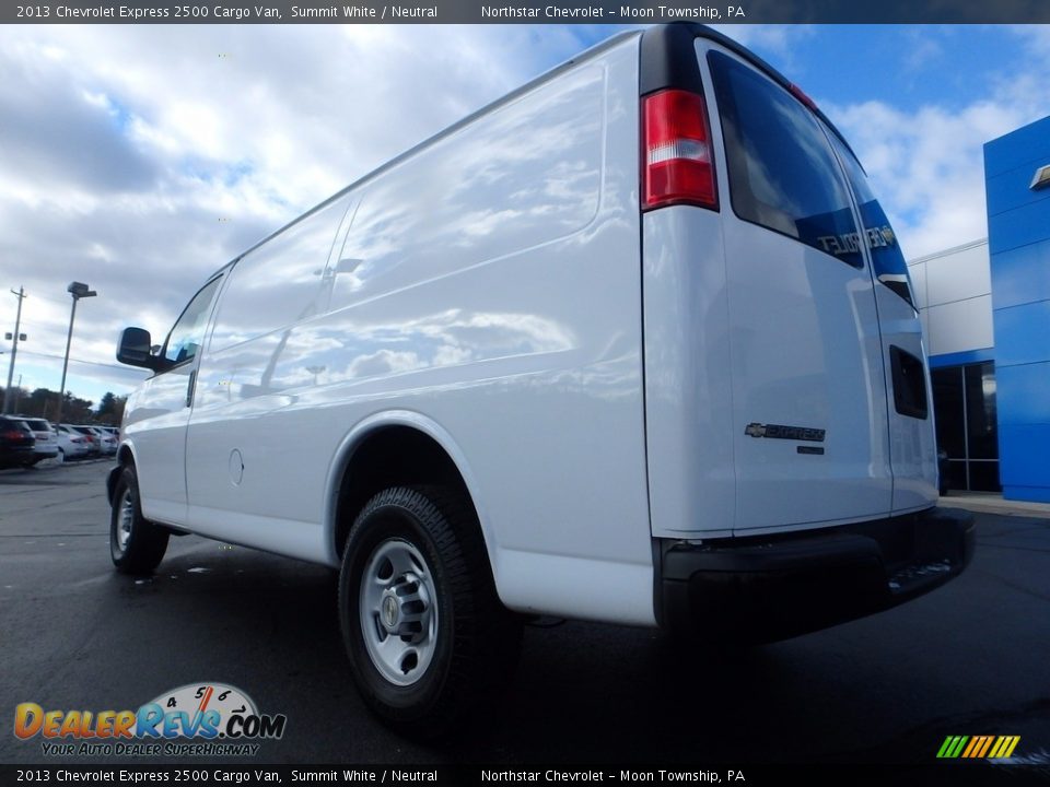 2013 Chevrolet Express 2500 Cargo Van Summit White / Neutral Photo #7
