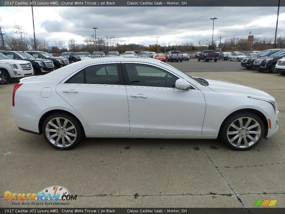 Crystal White Tricoat 2017 Cadillac ATS Luxury AWD Photo #2