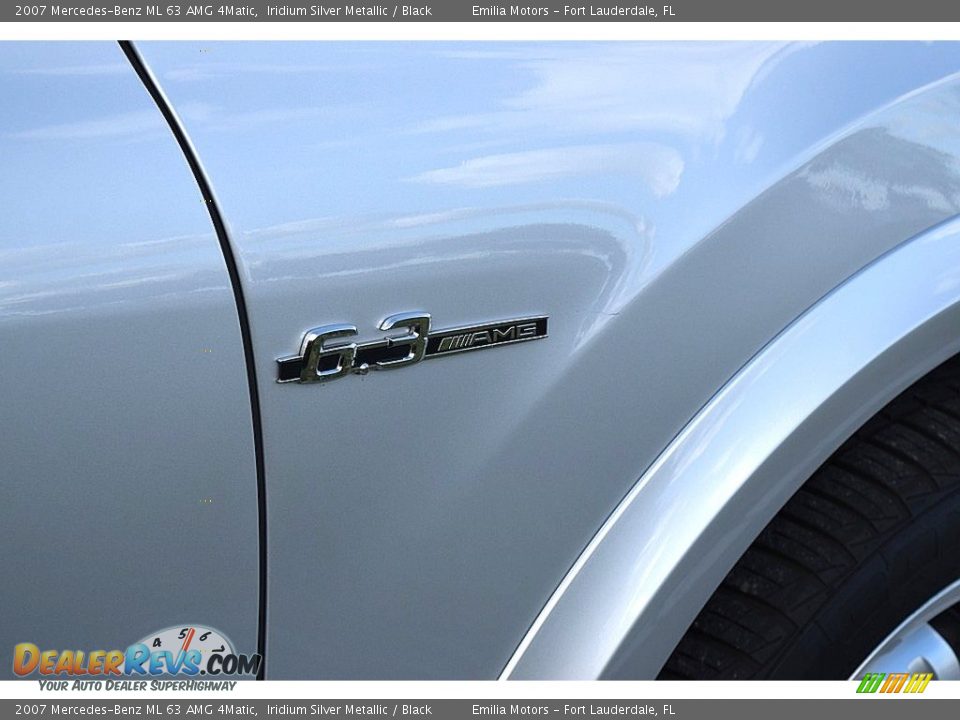 2007 Mercedes-Benz ML 63 AMG 4Matic Iridium Silver Metallic / Black Photo #21