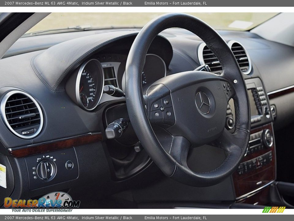 2007 Mercedes-Benz ML 63 AMG 4Matic Iridium Silver Metallic / Black Photo #24