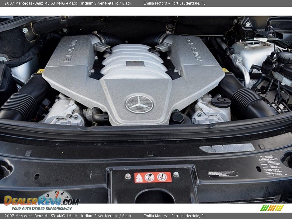 2007 Mercedes-Benz ML 63 AMG 4Matic Iridium Silver Metallic / Black Photo #46