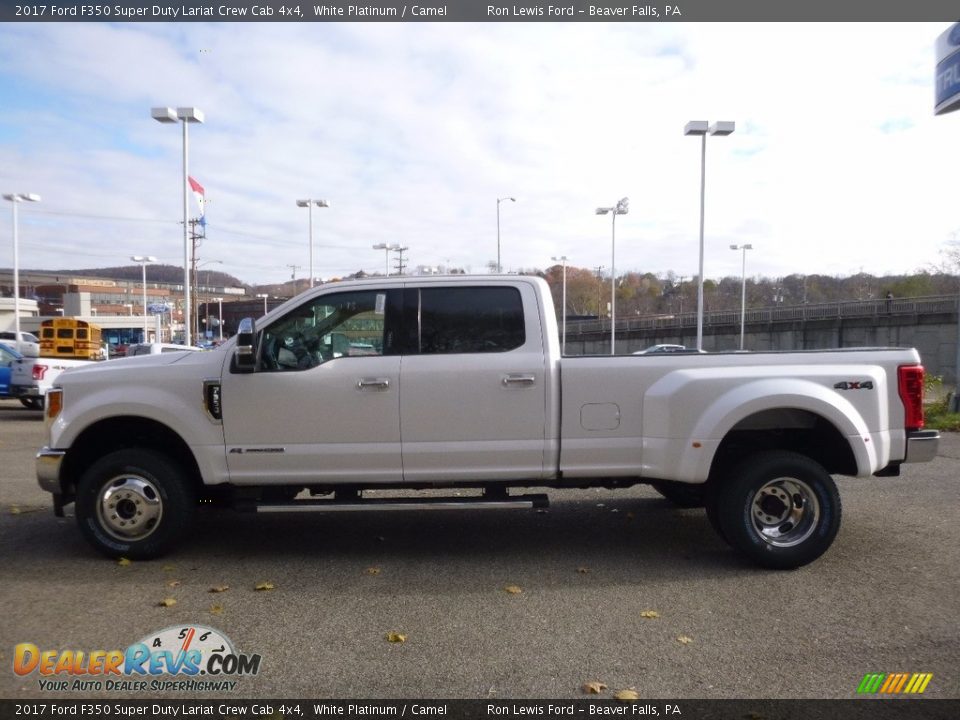 White Platinum 2017 Ford F350 Super Duty Lariat Crew Cab 4x4 Photo #5