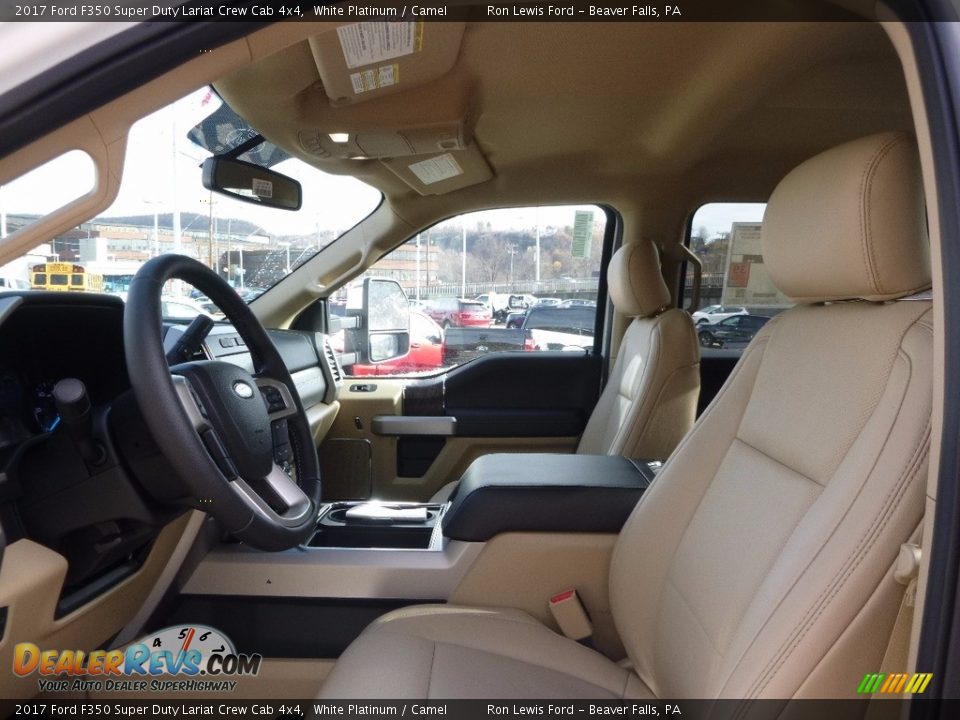 Front Seat of 2017 Ford F350 Super Duty Lariat Crew Cab 4x4 Photo #10