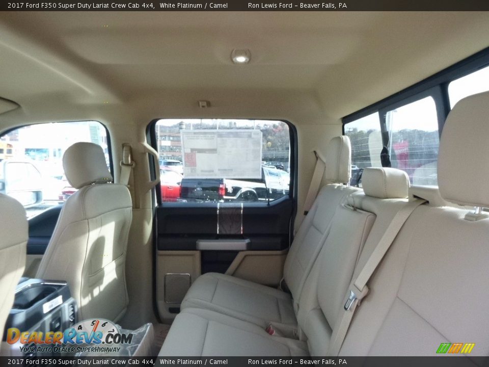 Rear Seat of 2017 Ford F350 Super Duty Lariat Crew Cab 4x4 Photo #11