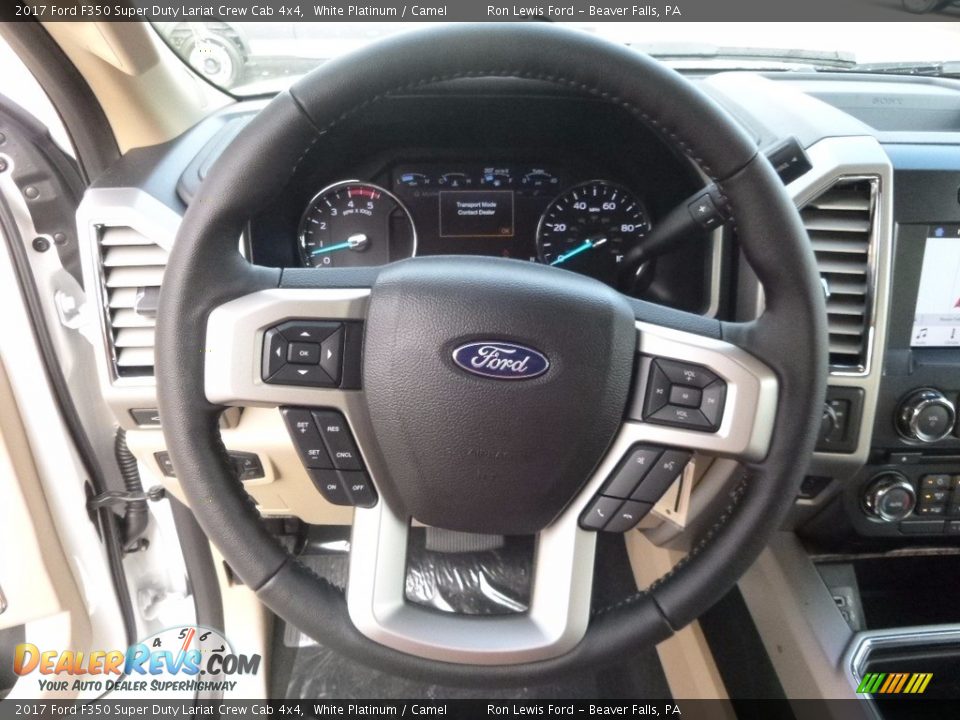 2017 Ford F350 Super Duty Lariat Crew Cab 4x4 Steering Wheel Photo #16