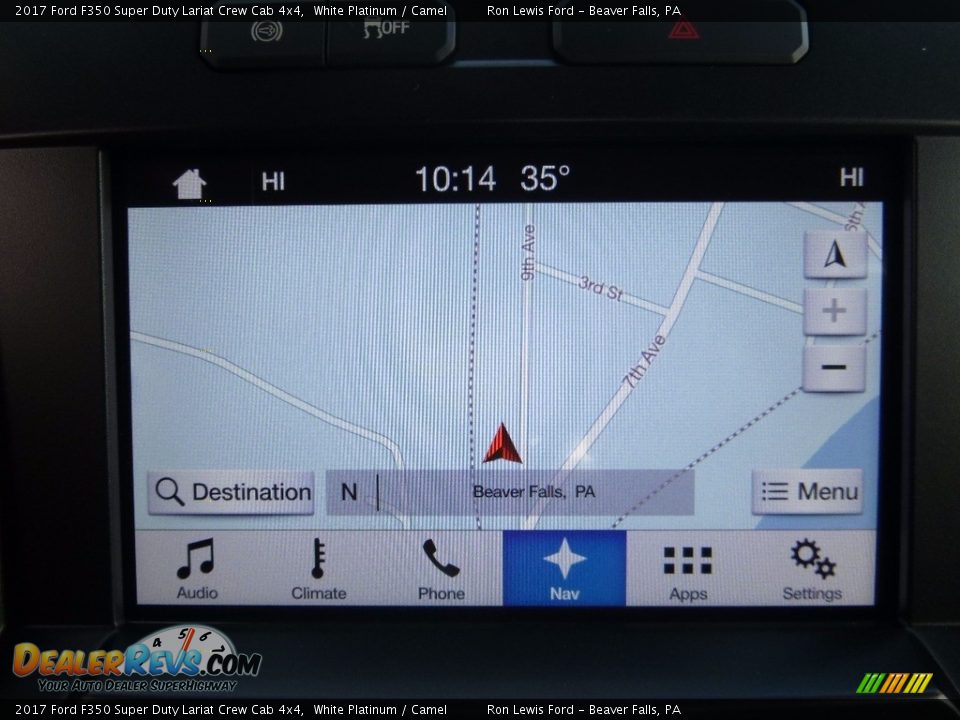 Navigation of 2017 Ford F350 Super Duty Lariat Crew Cab 4x4 Photo #18