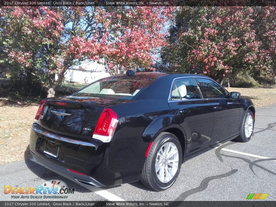 2017 Chrysler 300 Limited Gloss Black / Black/Linen Photo #7