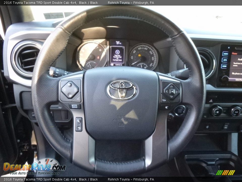 2016 Toyota Tacoma TRD Sport Double Cab 4x4 Steering Wheel Photo #21