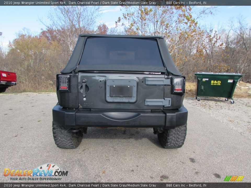 2010 Jeep Wrangler Unlimited Sport 4x4 Dark Charcoal Pearl / Dark Slate Gray/Medium Slate Gray Photo #5