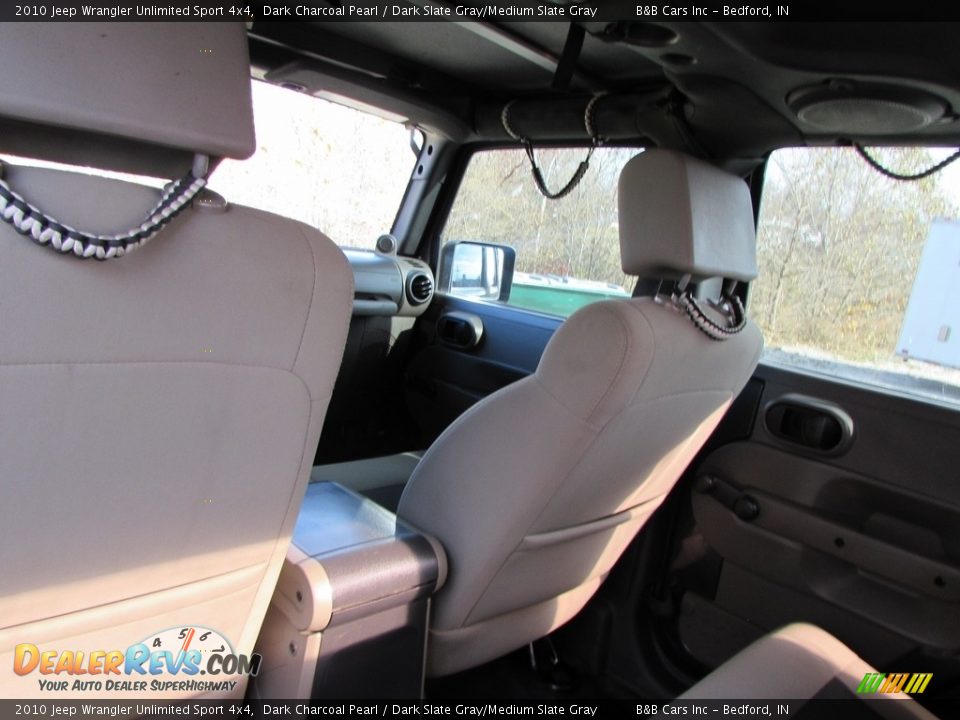 2010 Jeep Wrangler Unlimited Sport 4x4 Dark Charcoal Pearl / Dark Slate Gray/Medium Slate Gray Photo #18