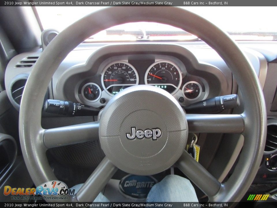2010 Jeep Wrangler Unlimited Sport 4x4 Dark Charcoal Pearl / Dark Slate Gray/Medium Slate Gray Photo #31