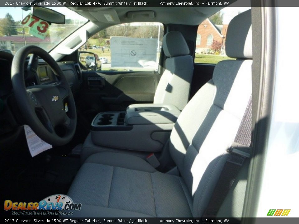 Jet Black Interior - 2017 Chevrolet Silverado 1500 WT Regular Cab 4x4 Photo #12