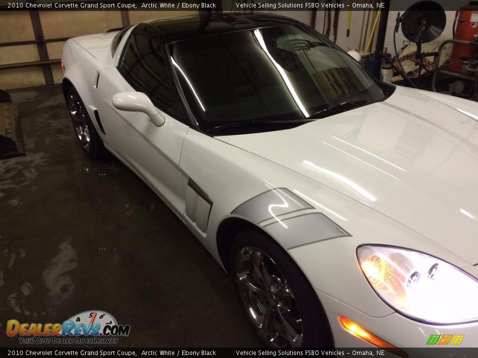 2010 Chevrolet Corvette Grand Sport Coupe Arctic White / Ebony Black Photo #19