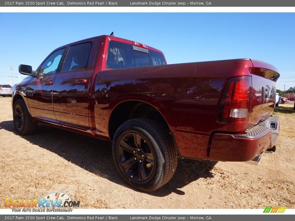 2017 Ram 1500 Sport Crew Cab Delmonico Red Pearl / Black Photo #2
