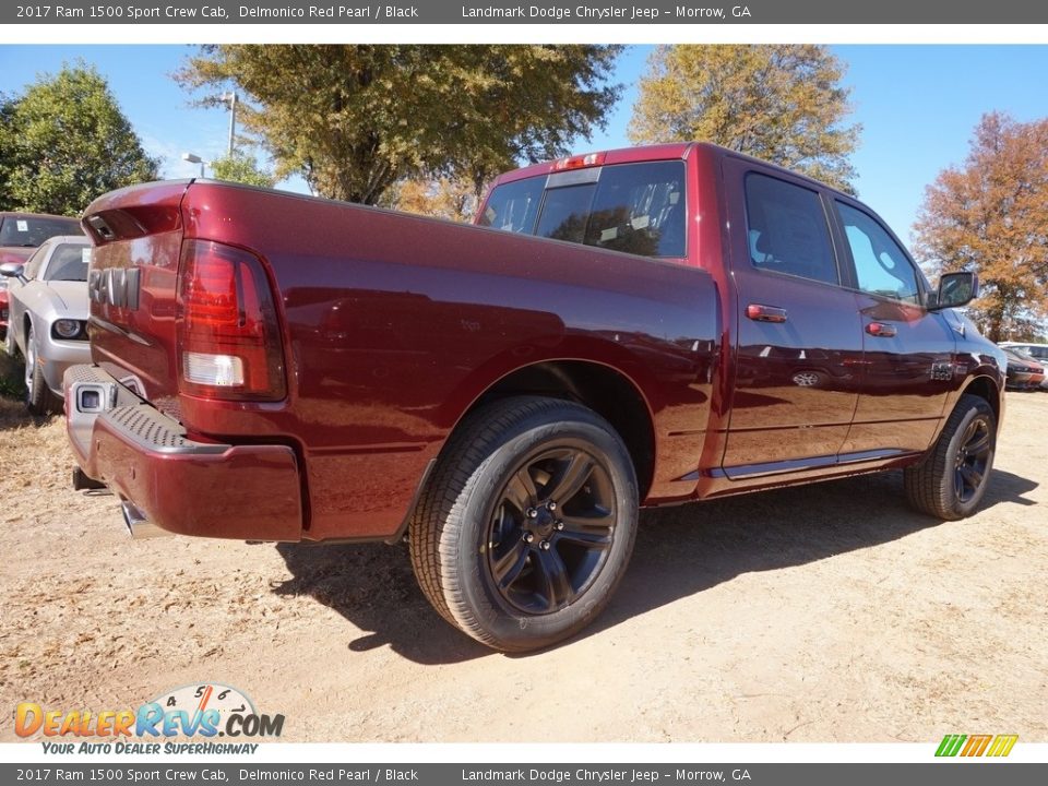 2017 Ram 1500 Sport Crew Cab Delmonico Red Pearl / Black Photo #3