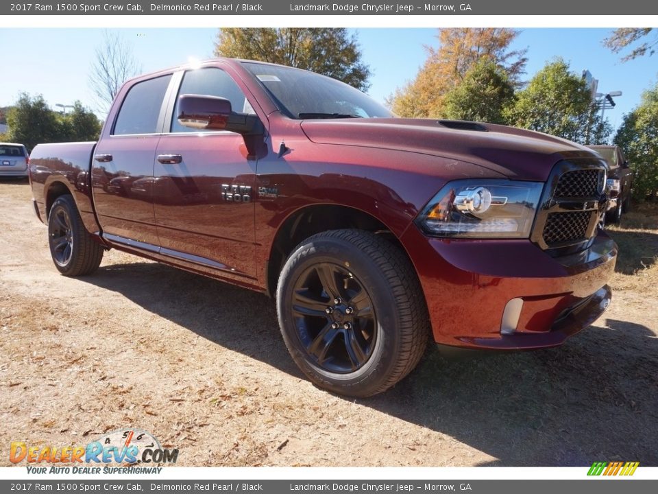2017 Ram 1500 Sport Crew Cab Delmonico Red Pearl / Black Photo #4