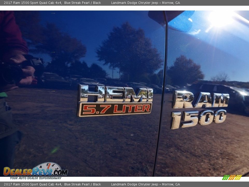 2017 Ram 1500 Sport Quad Cab 4x4 Blue Streak Pearl / Black Photo #6