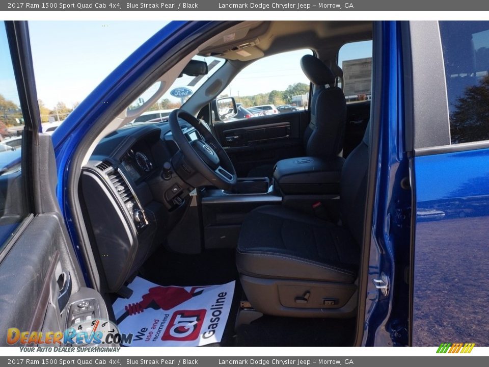2017 Ram 1500 Sport Quad Cab 4x4 Blue Streak Pearl / Black Photo #7