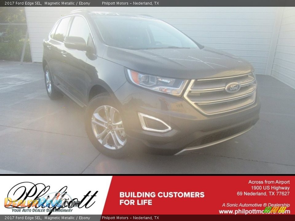 2017 Ford Edge SEL Magnetic Metallic / Ebony Photo #2