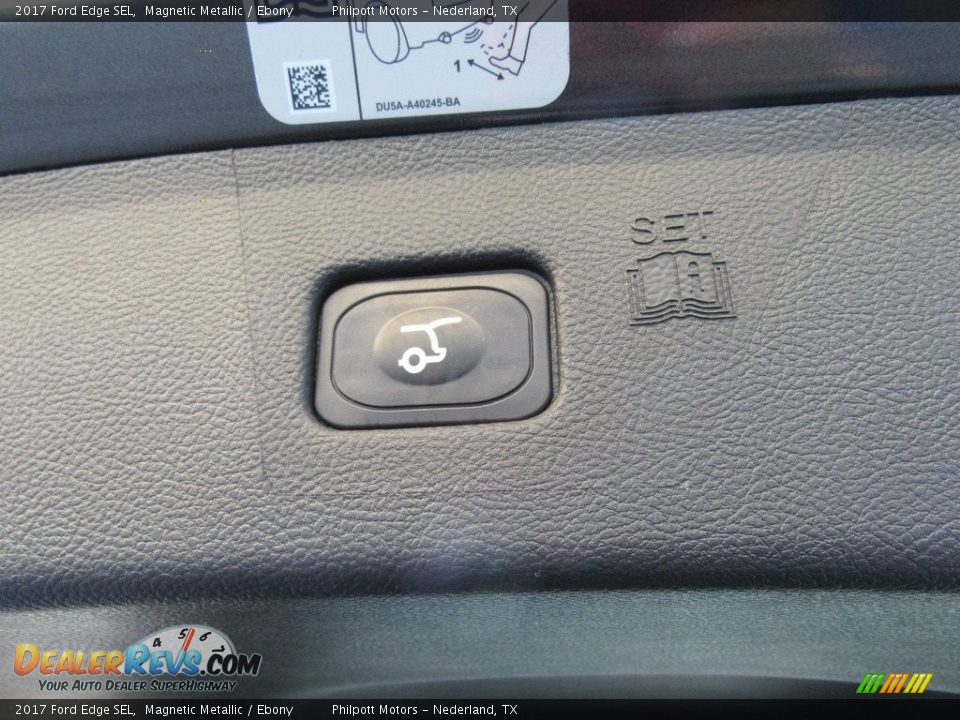 2017 Ford Edge SEL Magnetic Metallic / Ebony Photo #17