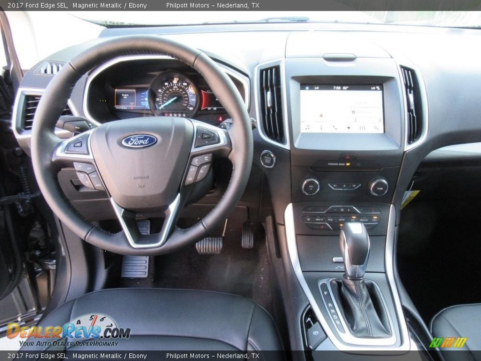 2017 Ford Edge SEL Magnetic Metallic / Ebony Photo #24
