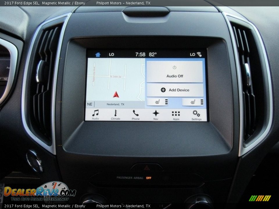 2017 Ford Edge SEL Magnetic Metallic / Ebony Photo #26
