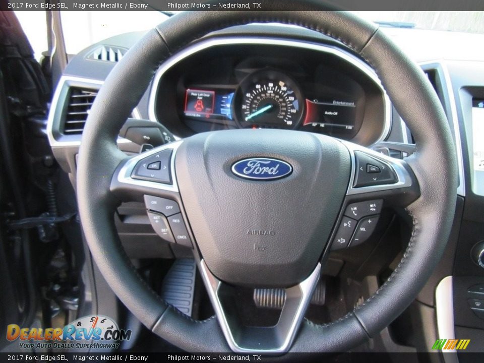 2017 Ford Edge SEL Magnetic Metallic / Ebony Photo #30