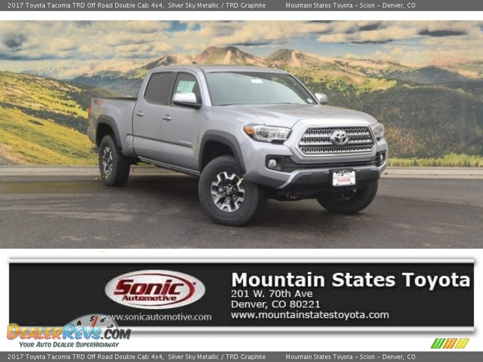 2017 Toyota Tacoma TRD Off Road Double Cab 4x4 Silver Sky Metallic / TRD Graphite Photo #1