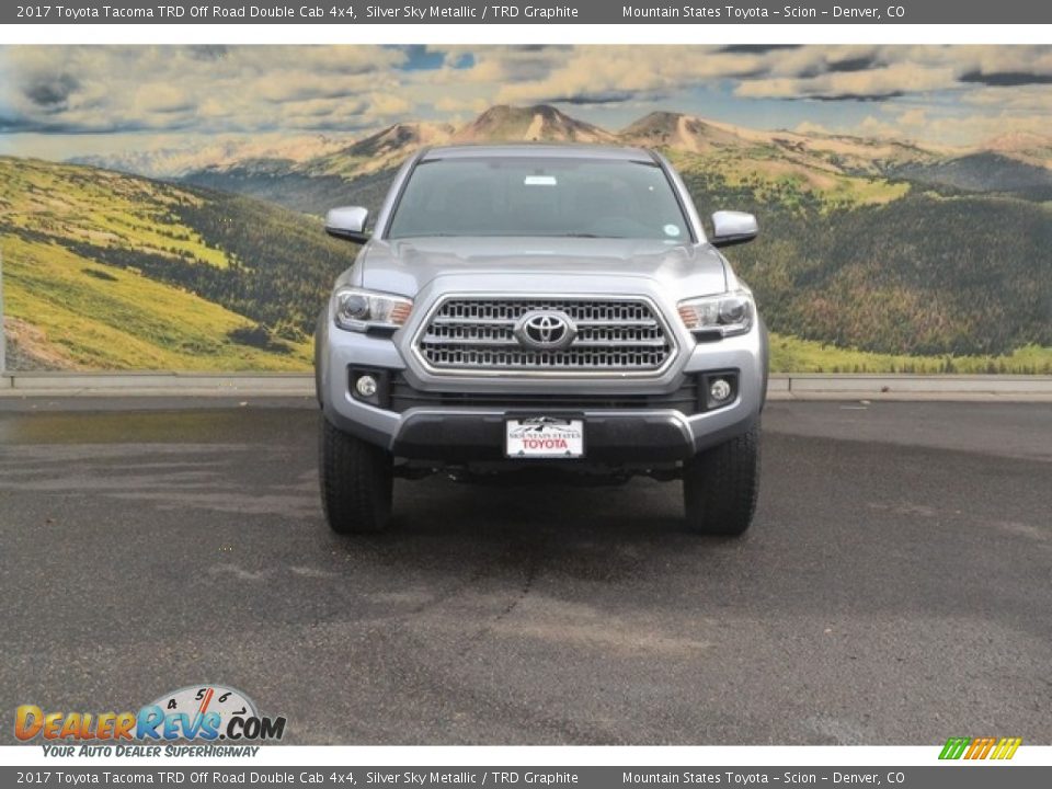 2017 Toyota Tacoma TRD Off Road Double Cab 4x4 Silver Sky Metallic / TRD Graphite Photo #2