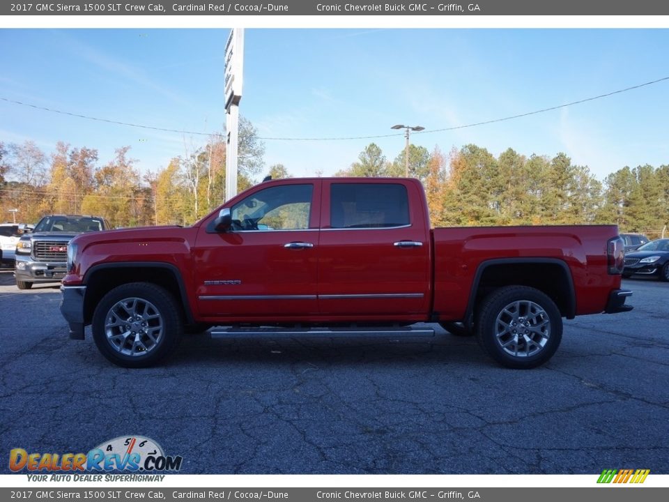 2017 GMC Sierra 1500 SLT Crew Cab Cardinal Red / Cocoa/­Dune Photo #4