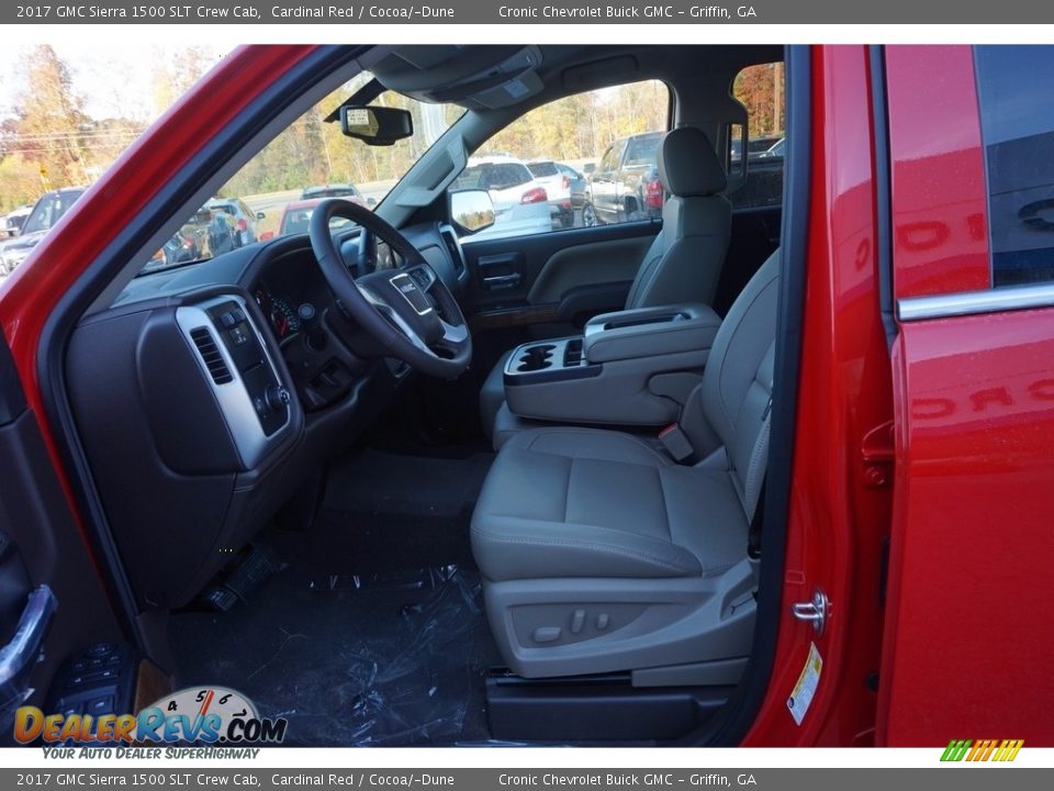 Cocoa/­Dune Interior - 2017 GMC Sierra 1500 SLT Crew Cab Photo #9