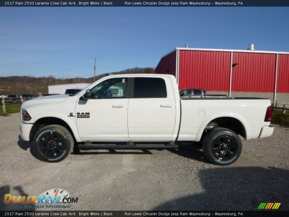 2017 Ram 2500 Laramie Crew Cab 4x4 Bright White / Black Photo #3