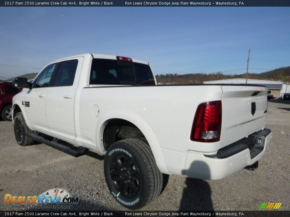 2017 Ram 2500 Laramie Crew Cab 4x4 Bright White / Black Photo #4
