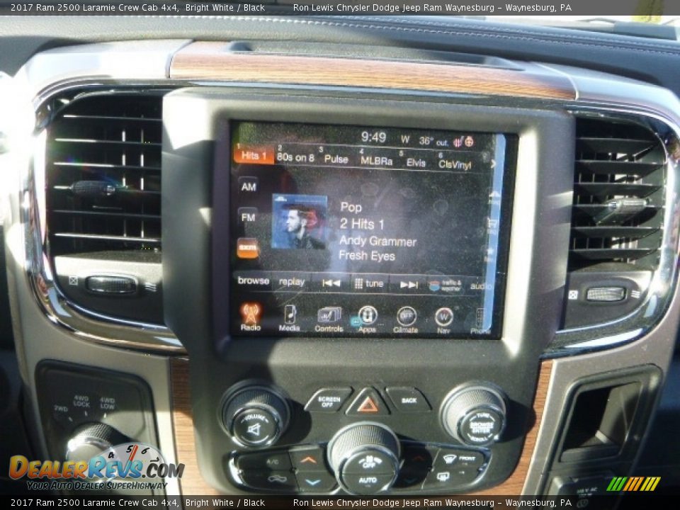 2017 Ram 2500 Laramie Crew Cab 4x4 Bright White / Black Photo #15