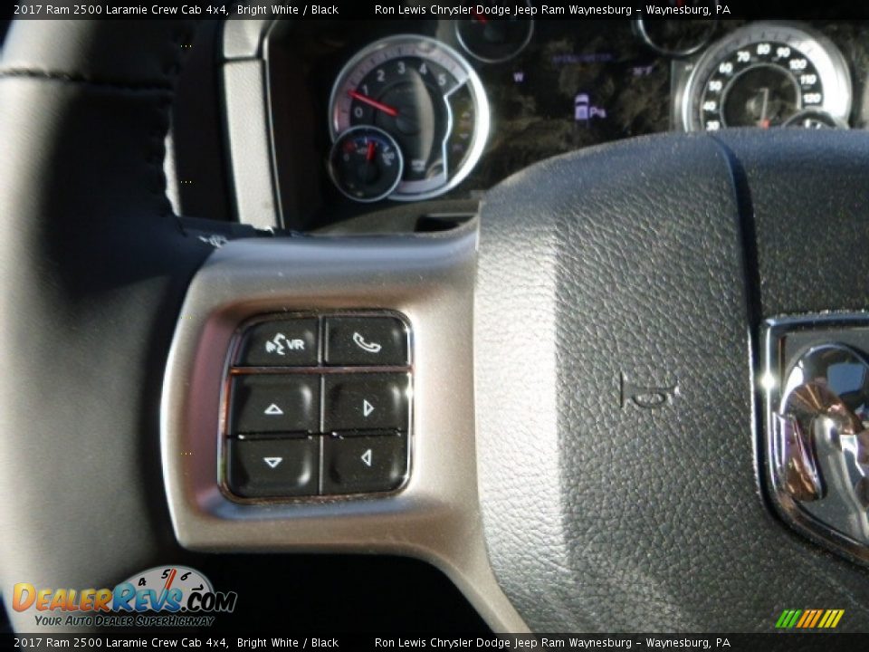 2017 Ram 2500 Laramie Crew Cab 4x4 Bright White / Black Photo #19