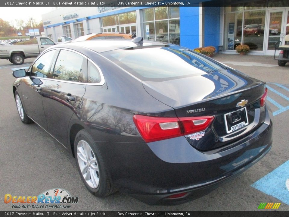 2017 Chevrolet Malibu LT Blue Velvet Metallic / Jet Black Photo #4