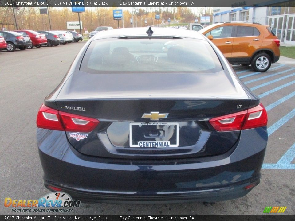 2017 Chevrolet Malibu LT Blue Velvet Metallic / Jet Black Photo #5