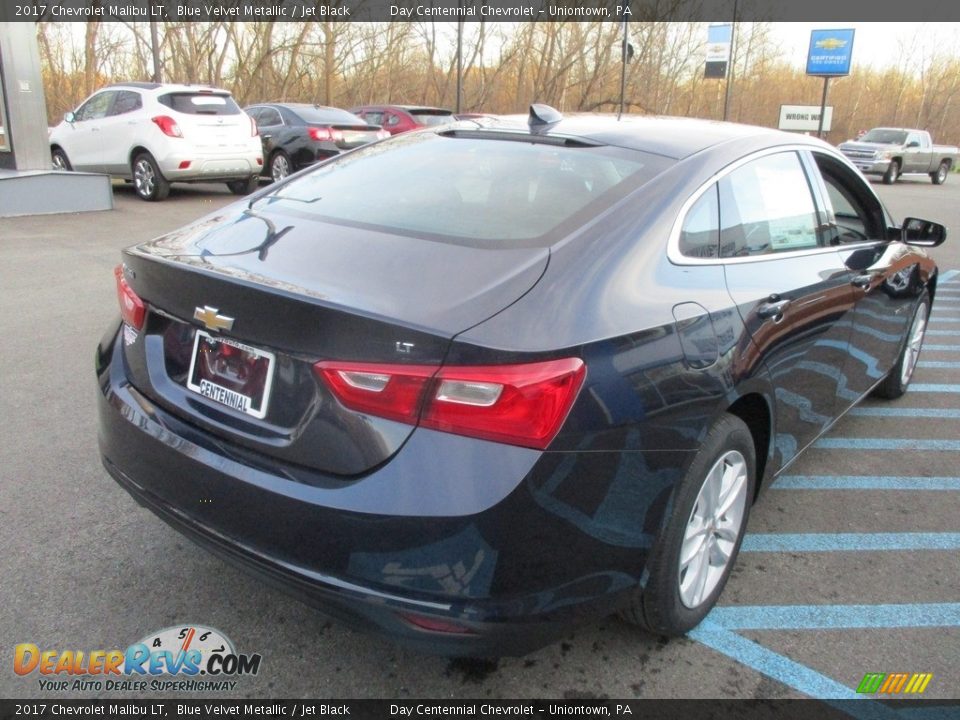 2017 Chevrolet Malibu LT Blue Velvet Metallic / Jet Black Photo #6