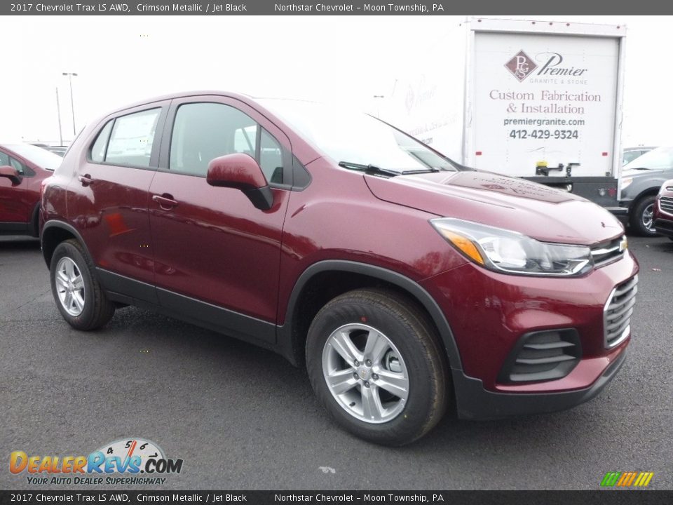 2017 Chevrolet Trax LS AWD Crimson Metallic / Jet Black Photo #3