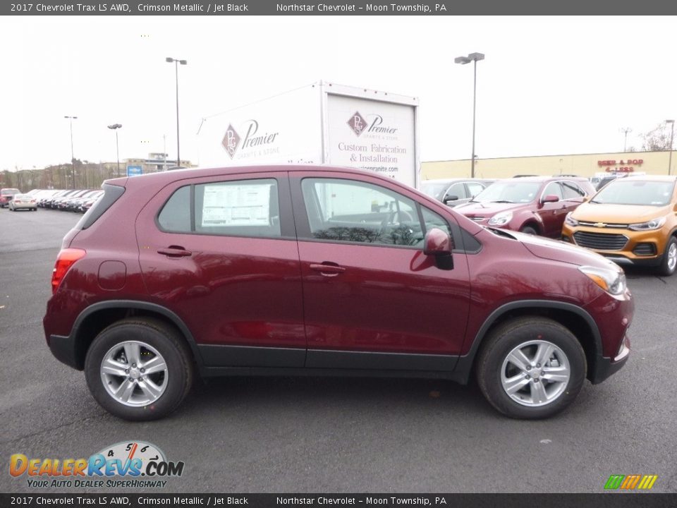2017 Chevrolet Trax LS AWD Crimson Metallic / Jet Black Photo #4