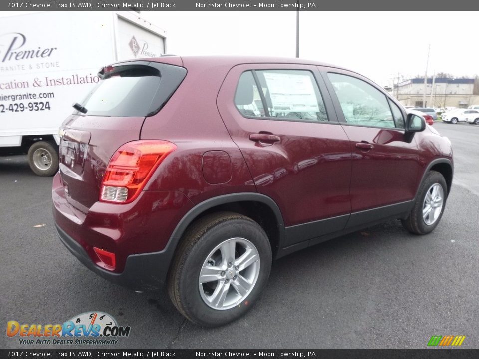 2017 Chevrolet Trax LS AWD Crimson Metallic / Jet Black Photo #5