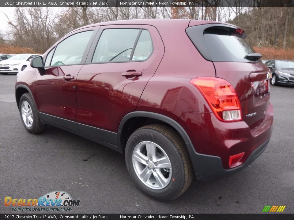 2017 Chevrolet Trax LS AWD Crimson Metallic / Jet Black Photo #8