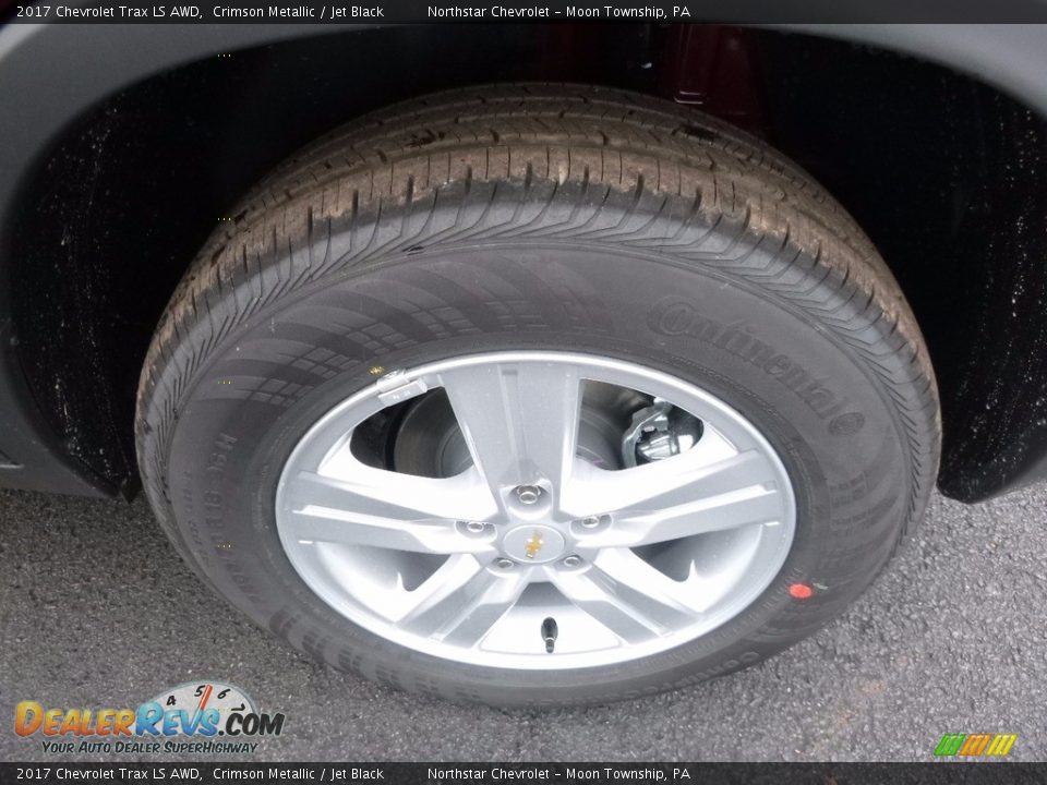2017 Chevrolet Trax LS AWD Crimson Metallic / Jet Black Photo #10