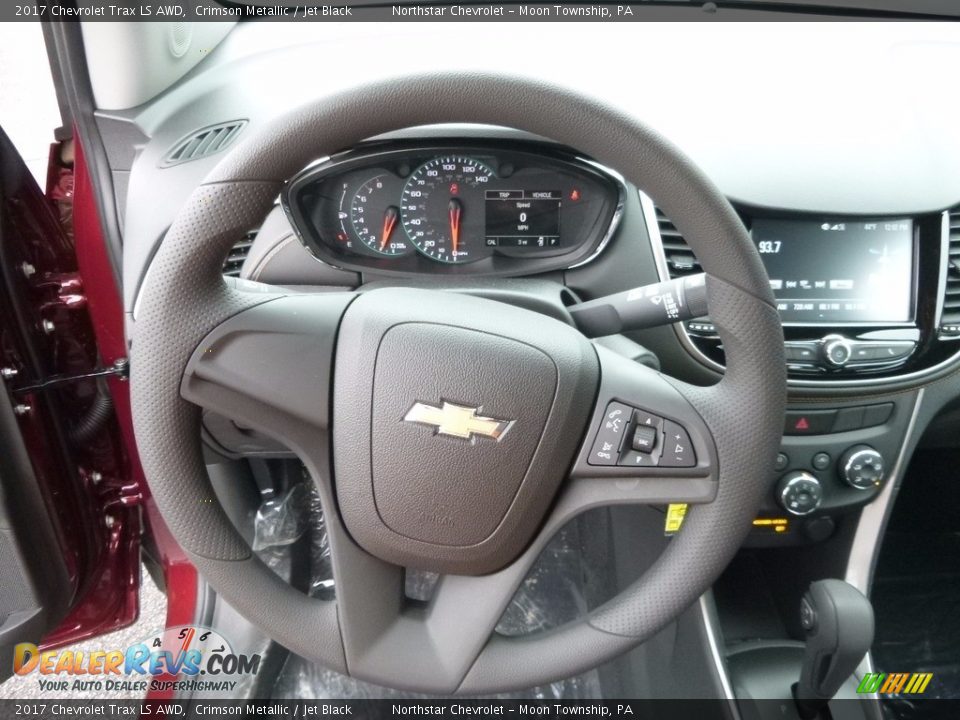 2017 Chevrolet Trax LS AWD Crimson Metallic / Jet Black Photo #17